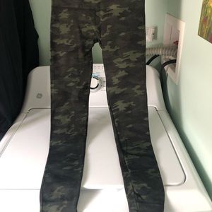 Spanx Camo Green Leggings